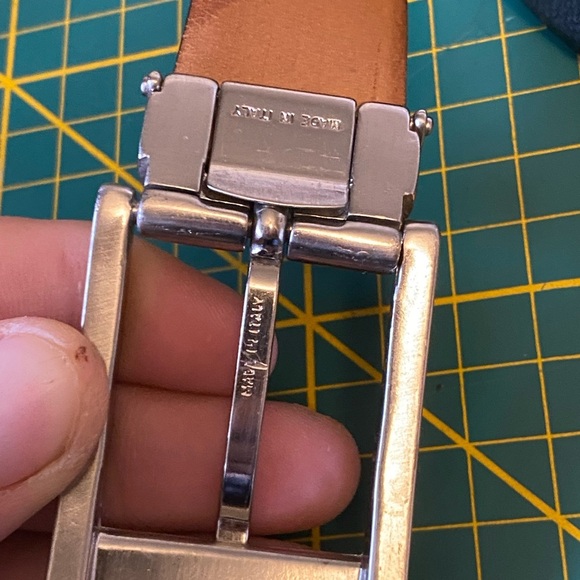 Canali vitello stampato calf leather belt - Picture 4 of 9